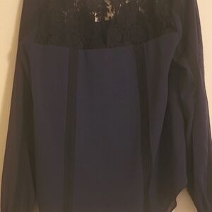 BUY NOW ONLY Rachel Roy long sleeve lace purple and black lace